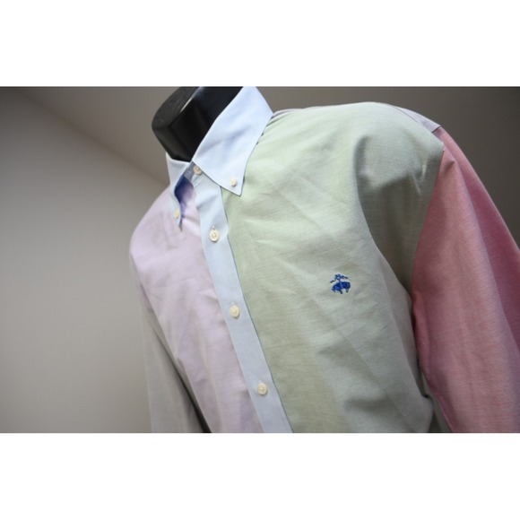 Brooks Brothers Other - Brooks Brothers Button Down Mens Large Multi Color Fun Shirt Supima Cotton EUC